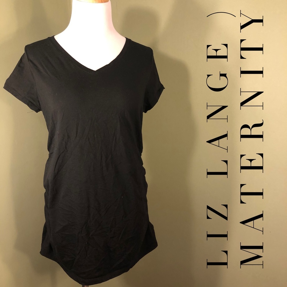 M Liz Lange Maternity for Target tee-shirt. Black. - Picture 8 of 8